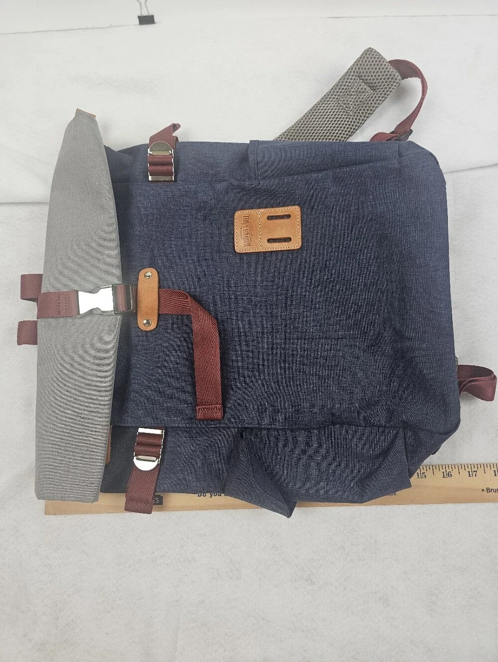 Harvest‎ Label Roll-Top Backpack Travel Bag Padded Luggage Carry On Trip School